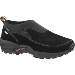 Merrell Women Sz 8.5 Quantum Moc Black Nubuck Waterproof Hiking Outdoor Polartec